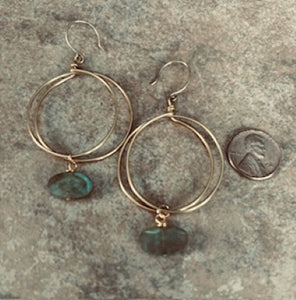 Faceted Labradorite Gemstone Earrings