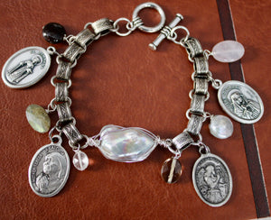 Patron Saint Prayer Bracelet "Celestial Comfort"
