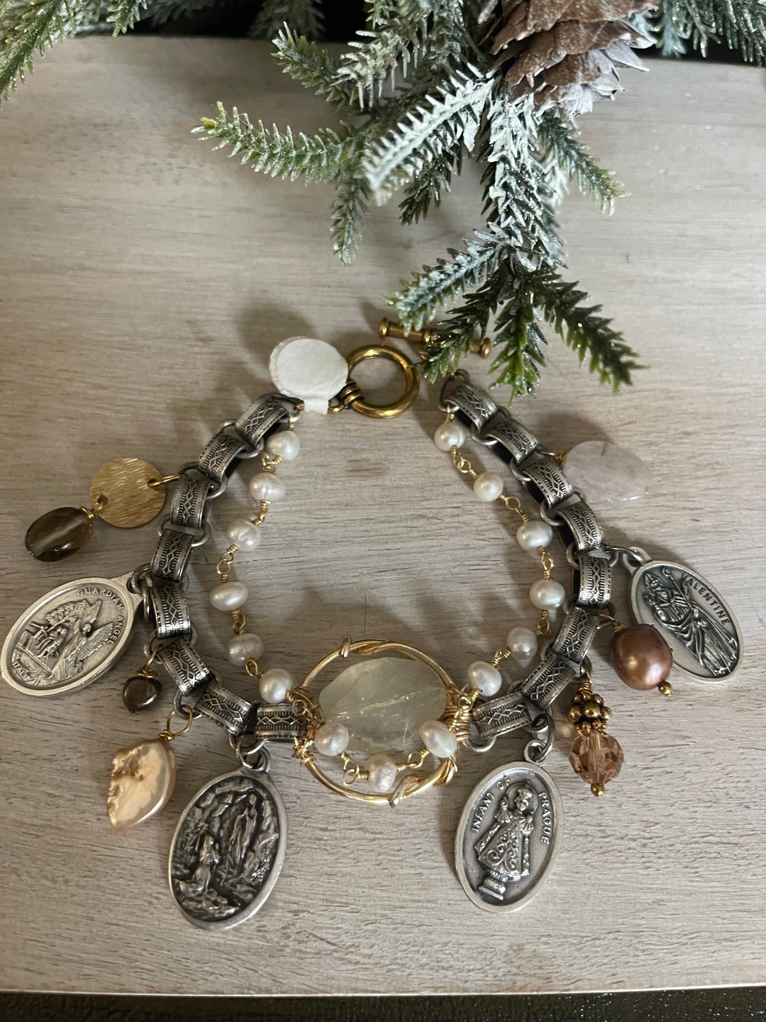 Patron saint vintage bracelet    PSB-02