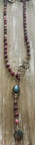 Ruby and Labradorite Necklace